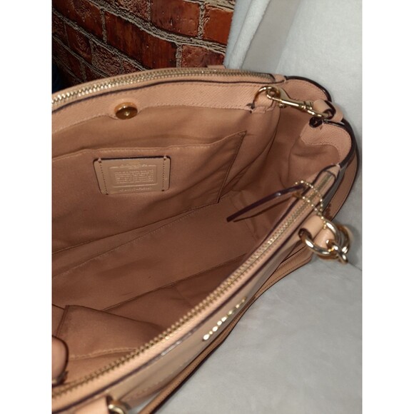 Coach Nude Leather  Brooke Carryall Shoulder Bag - Picture 7 of 9